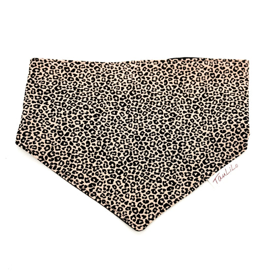 Halstuch Jersey wendbar Leo/Schwarz