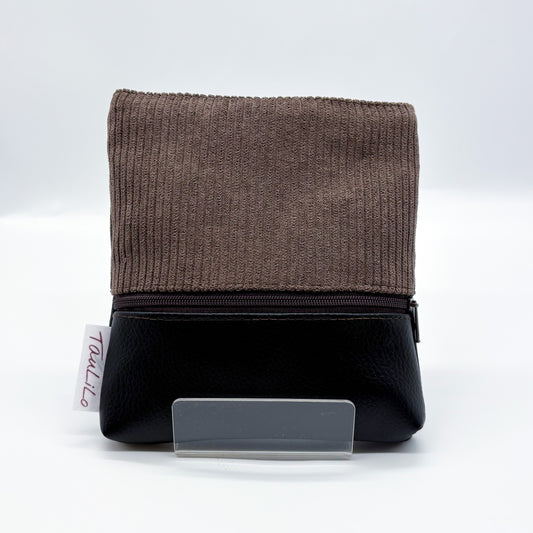 Leckerli-Tasche Cord braun