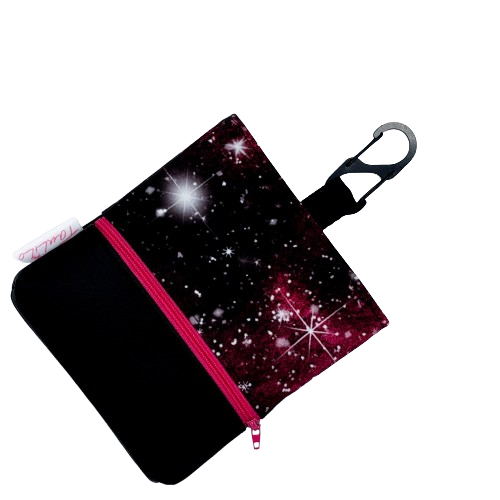 Leckerli-Tasche Pink/Galaxiemuster