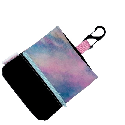 Leckerli-Tasche Aquarellmuster/Rosa/Blau